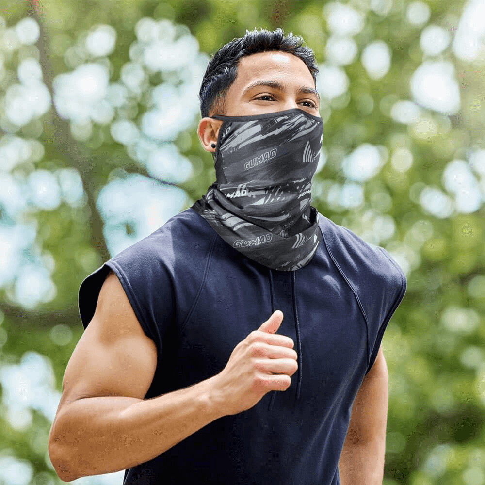 Anti-UV Motorcycle Printed Neck Gaiter with Ear Hanging - SF0637