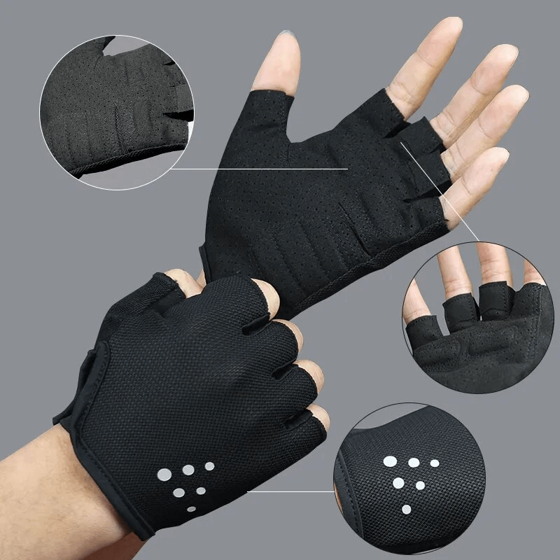 Breathable Mesh Sports Cycling Gloves / Dot Half-Finger Gloves - SF1563