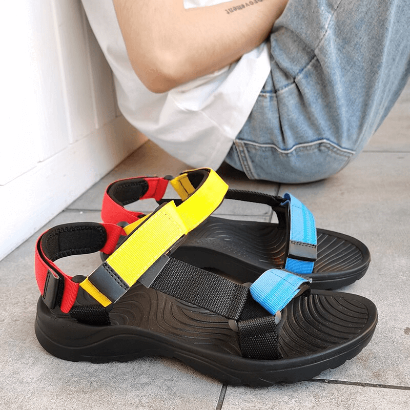 Casual Flexible Sports Men's Sandals with Velcro - SF1549