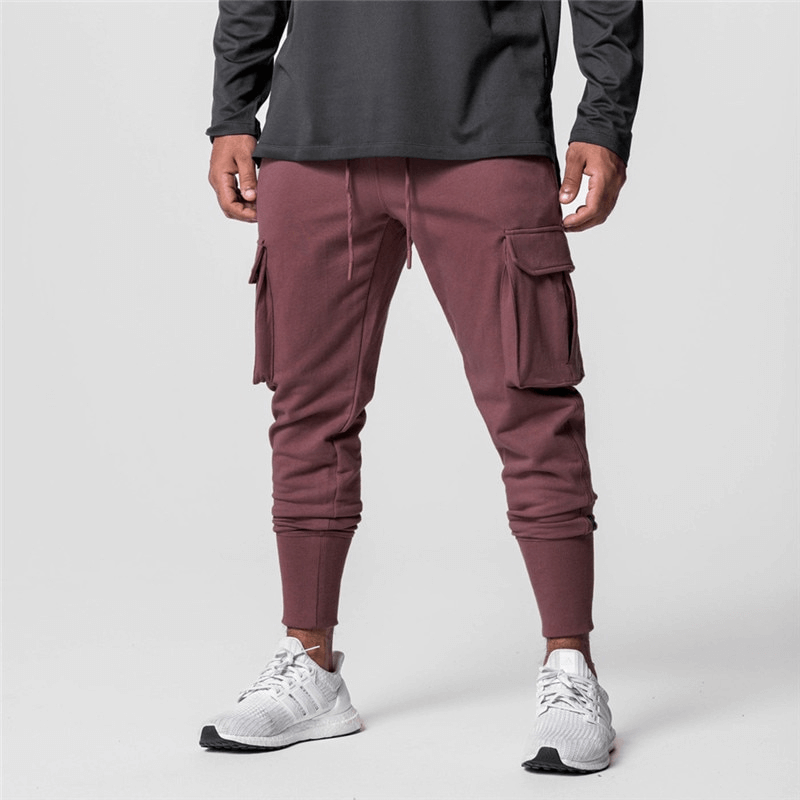 Casual Sports Men's Cargo Pants with Side Pockets - SF1539