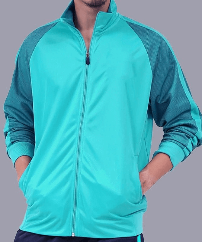 Elastic Breathable Men's Running Jacket with Zipper - SF1948