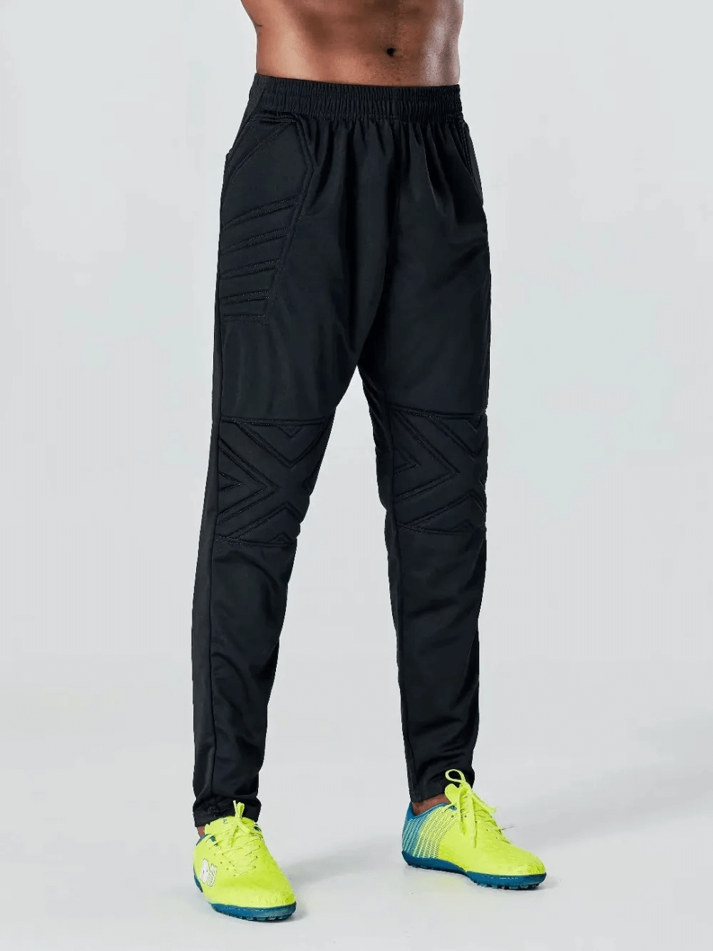 Elastic Waist Men's Training Pants With Protective Padded - SF1565