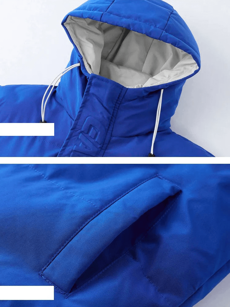 Fashion Design Men's Hooded Thick Jacket with Zipper - SF1930