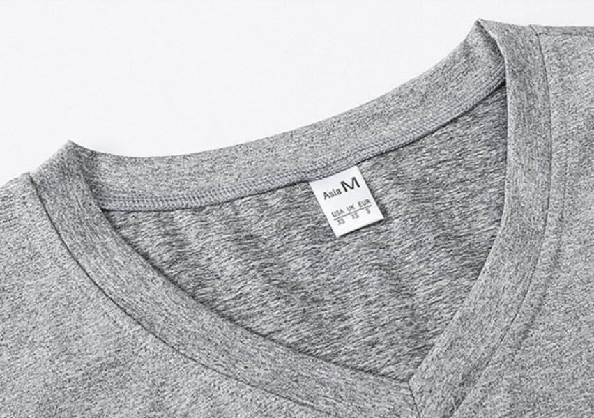 Fashion Elastic V-Neck Short Sleeve Men's T-Shirt - SF1374