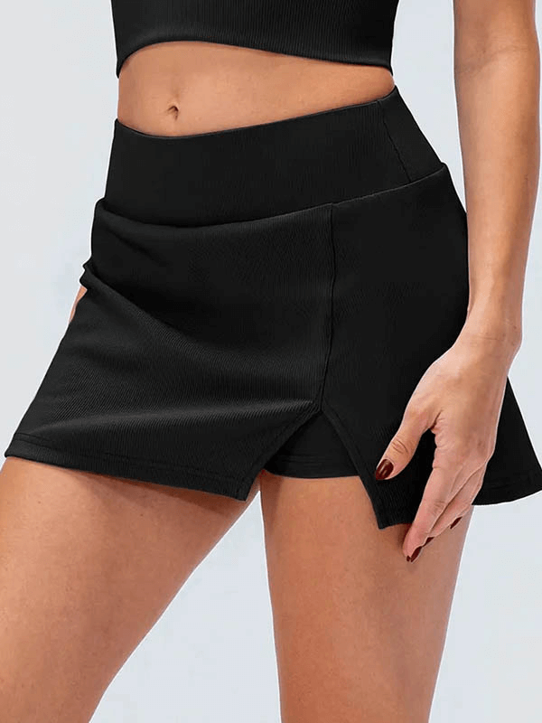 Fashion Ladies High Waist Skirt with Side Slit - SF1827