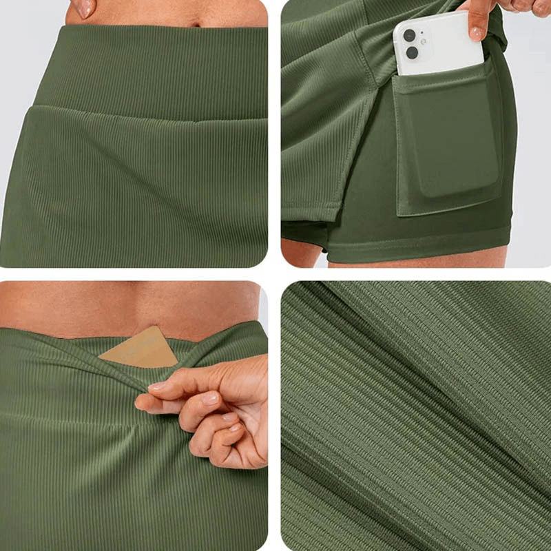 Fashion Ladies High Waist Skirt with Side Slit - SF1827