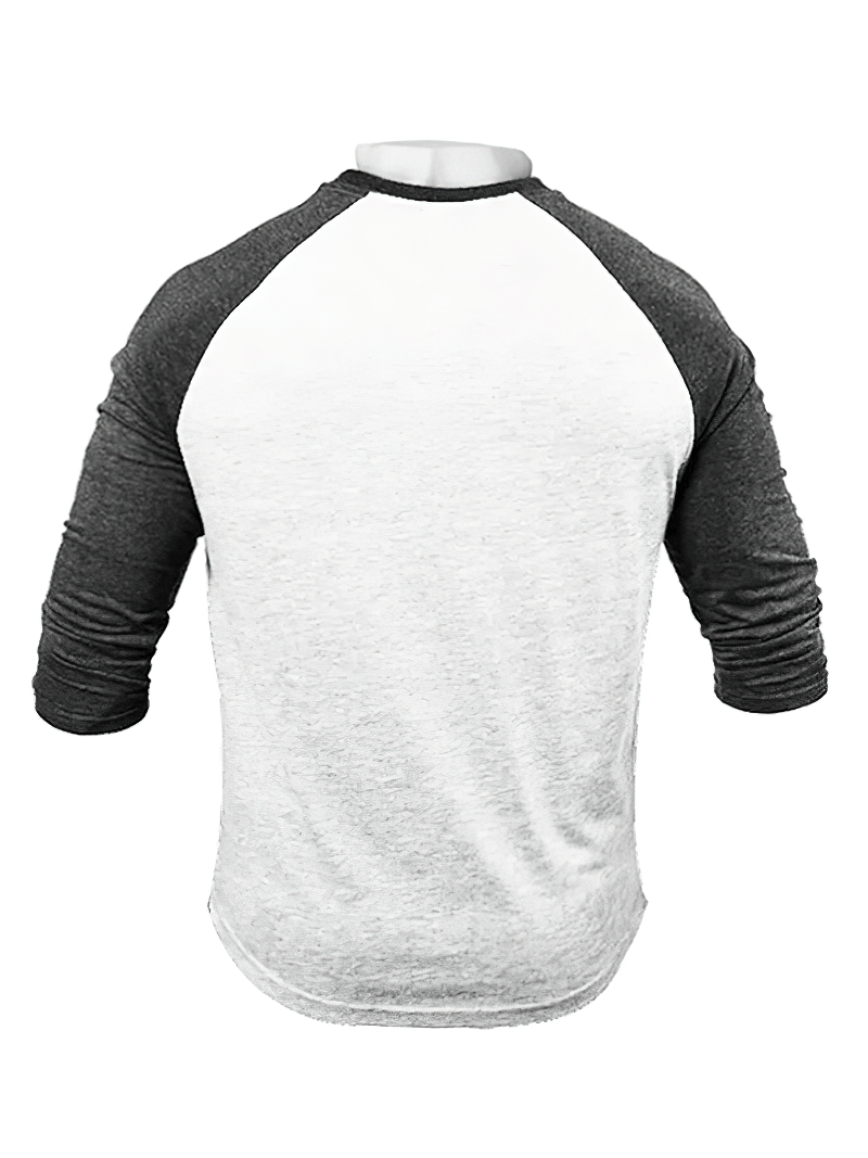 Fashion O-Neck Slim Fit Top with 3/4 Sleeves for Men - SF1611