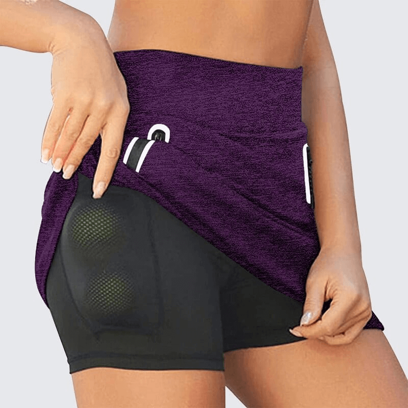 Fashion Tennis High Waist Shorts-Skirt with Pockets for Women - SF0120