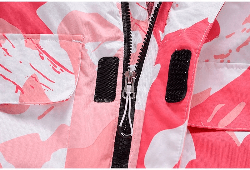 Fashion Women's Waterproof Jacket with Print - SF1782