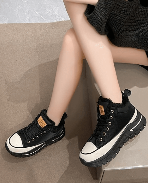 Fashionable Insulated Non-slip Women's Sports Shoes on Platform - SF1504