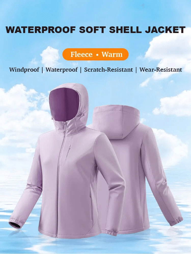 Fleece Softshell Hiking Jacket With Water Resistance Effect - SF1851