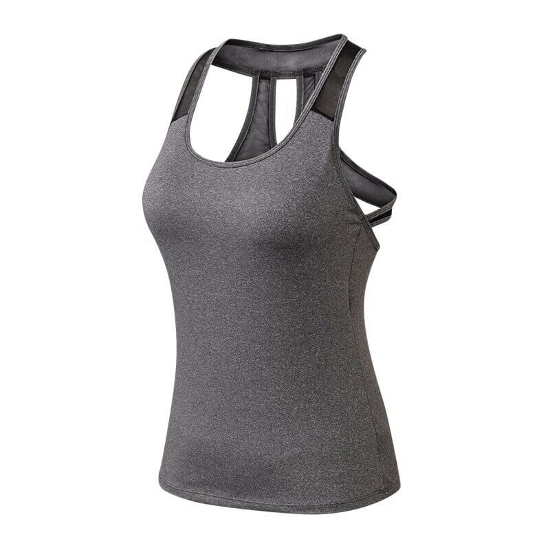 Gym Sports Women's Asymmetric Back Tank / Breathable Yoga Slim Tank Top - SF0005