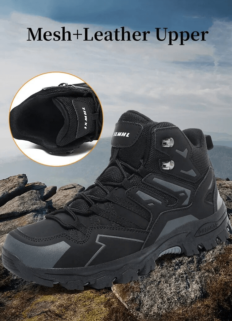 Insulated Unisex Leather Hiking Boots With Cushioning - SF1634