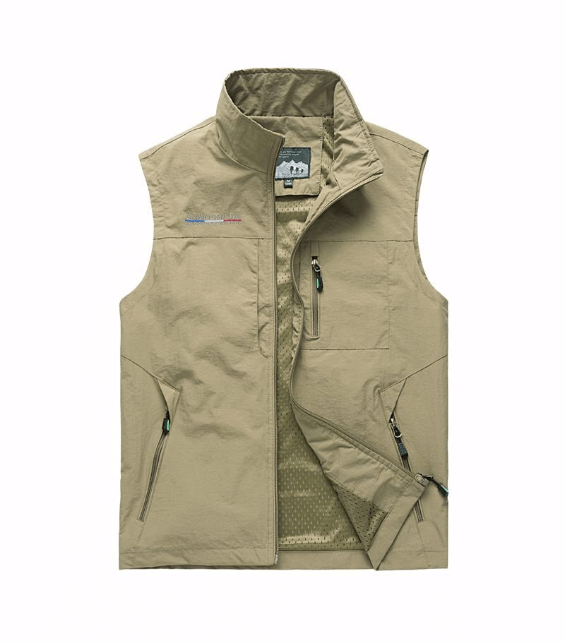 Lightweight Breathable Men's Vest with Pockets for Hiking - SF1530