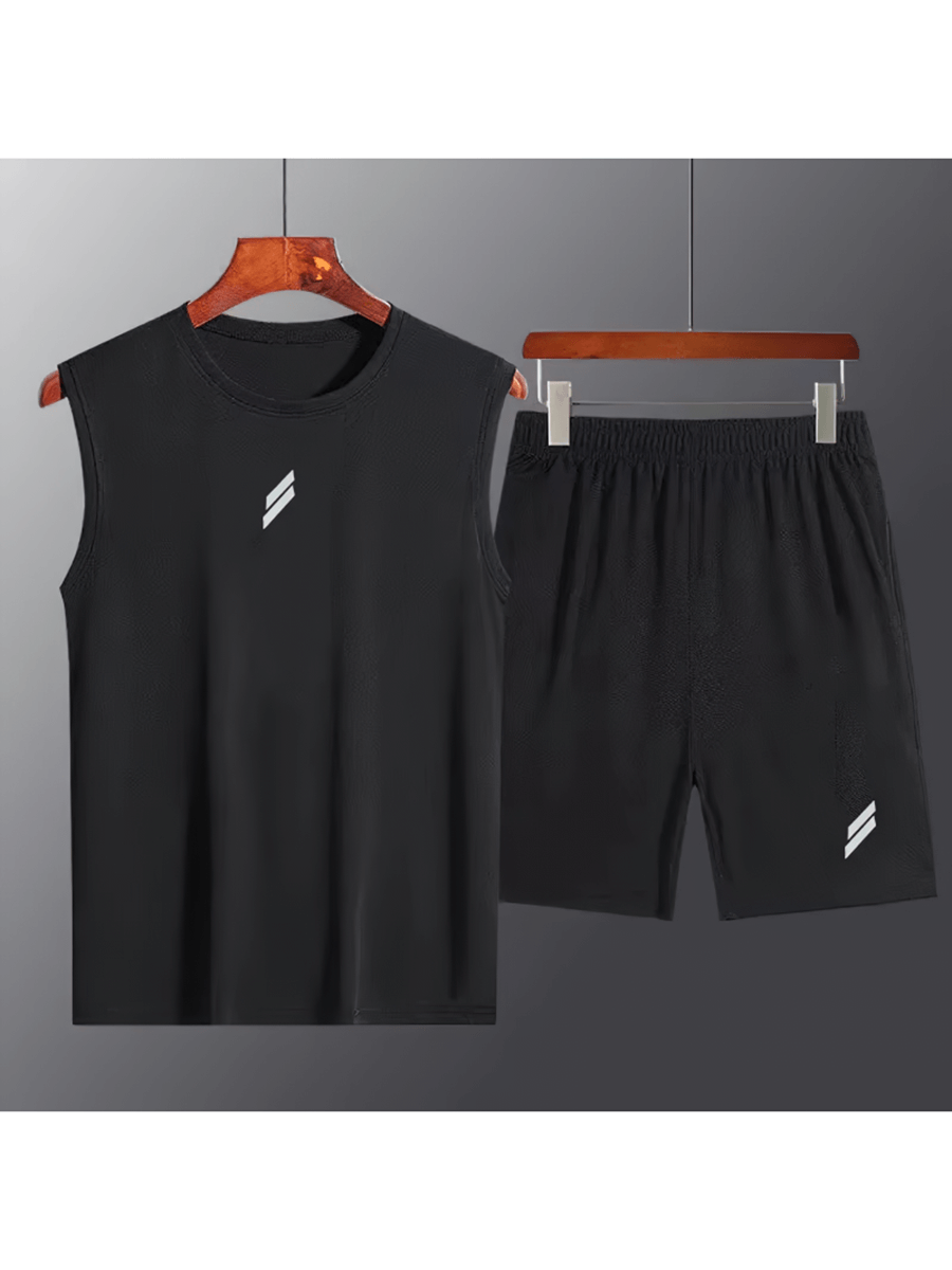 Men's Athletic Sleeveless Shirt and Shorts - SF2036