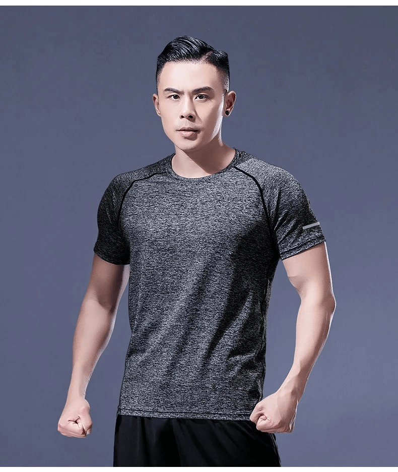 Men's Breathable Sportswear with Short Sleeve - SF2027
