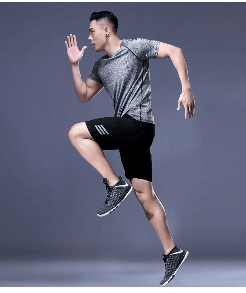 Men's Breathable Sportswear with Short Sleeve - SF2027