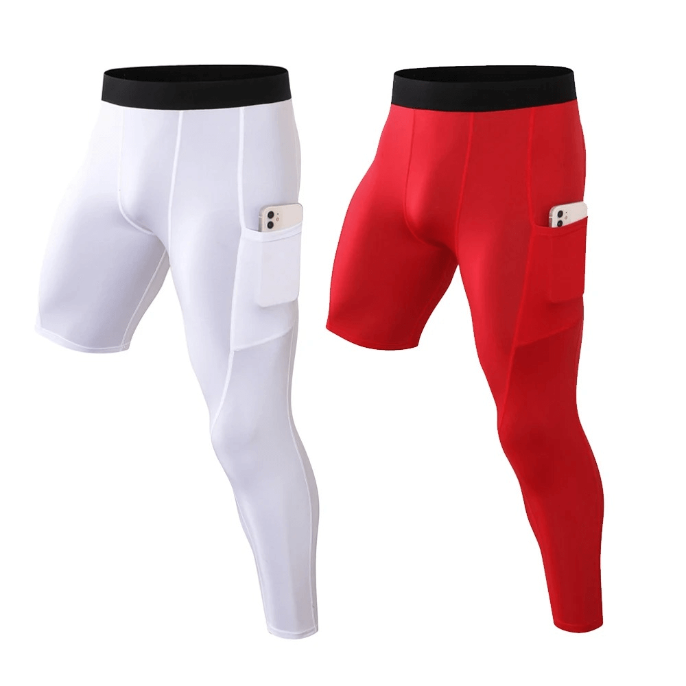 Men's Compression Half-Tights for Sport with Pocket - SF1940