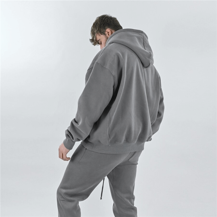 Men's Gyms Cotton Hoodie With Kangaroo Pockets / Sports Clothing - SF1557
