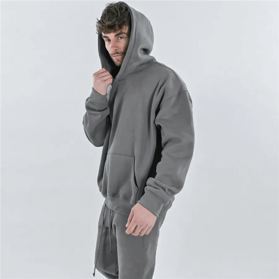 Men's Gyms Cotton Hoodie With Kangaroo Pockets / Sports Clothing - SF1557