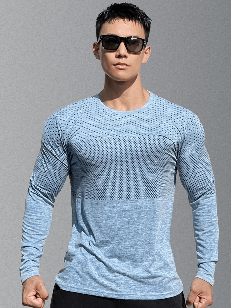 Men's Long Sleeves Quick-Dry Workout Shirt - SF1922