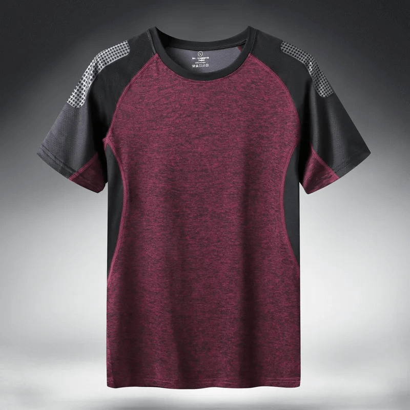 Men's Quick Dry Athletic T-Shirt with Breathable Mesh - SF1964