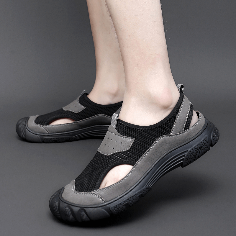 Men's Round Toes Non-slip Mesh Shoes / Soft Outdoor Sandals - SF1387