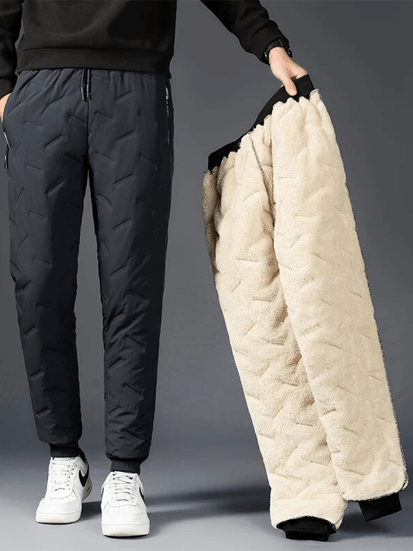 Men's Waterproof Lambswool Warm Thicken Sweatpants - SF1734