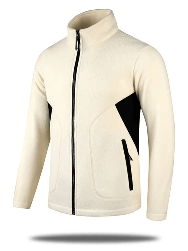 Men's Windproof Zip Fleece Jacket - Casual Fit - SF1997