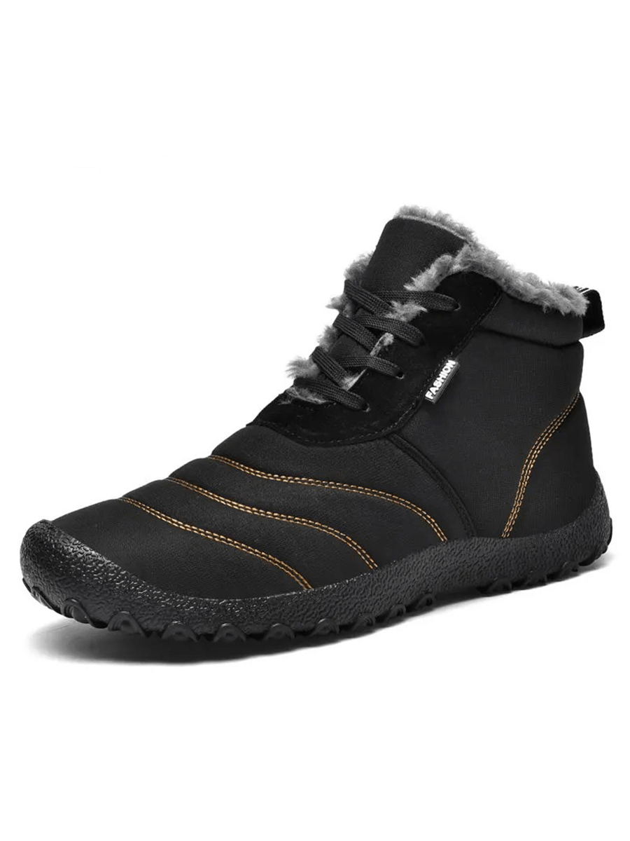 Men's Winter Ankle Snow Boots Split Leather - SF2026