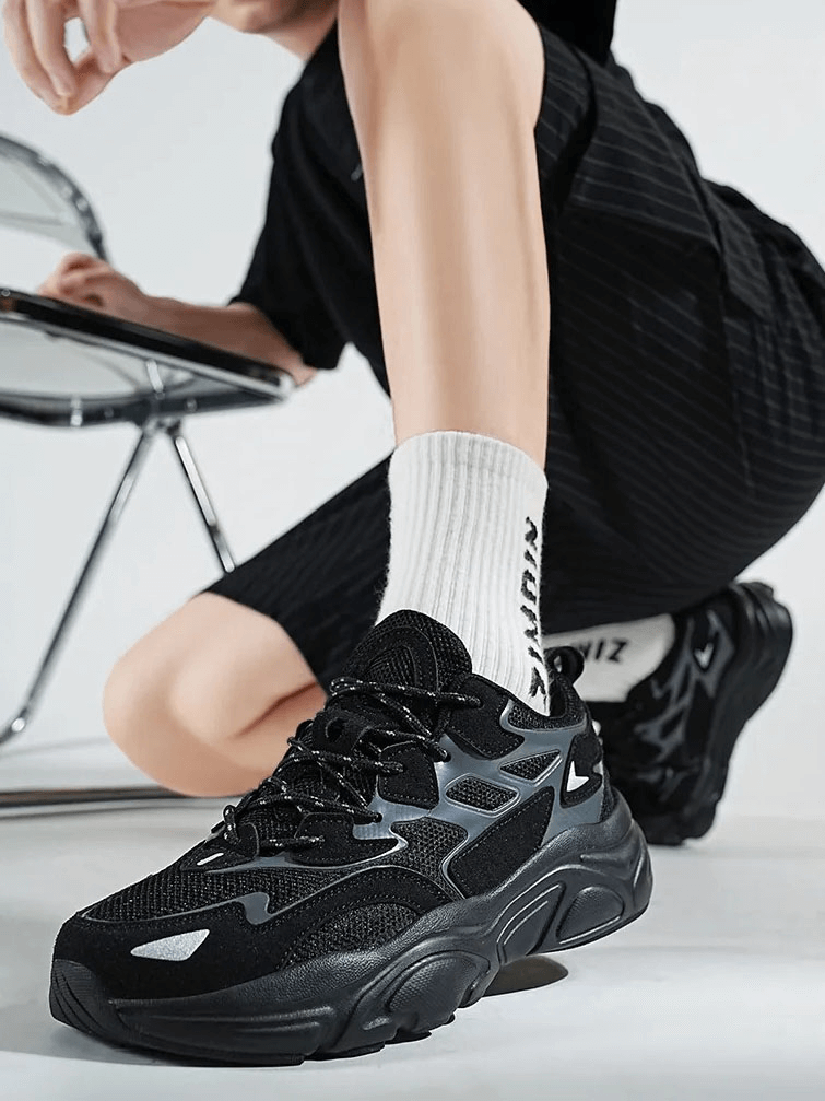 Outdoor Fashion Mesh Lace-Up Lightweight Sneakers - SF1917
