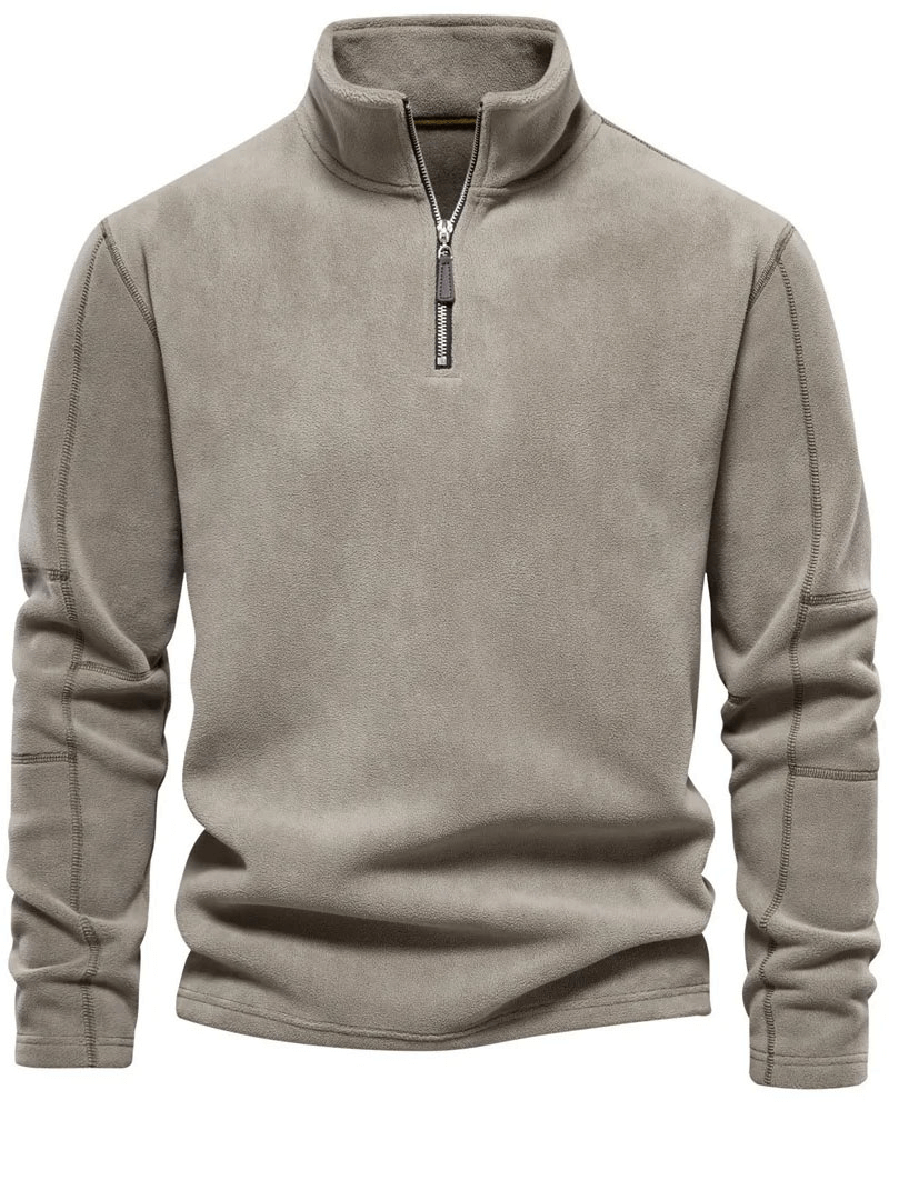 Outdoor Men's Casual Zip Fleece Pullover - SF1989