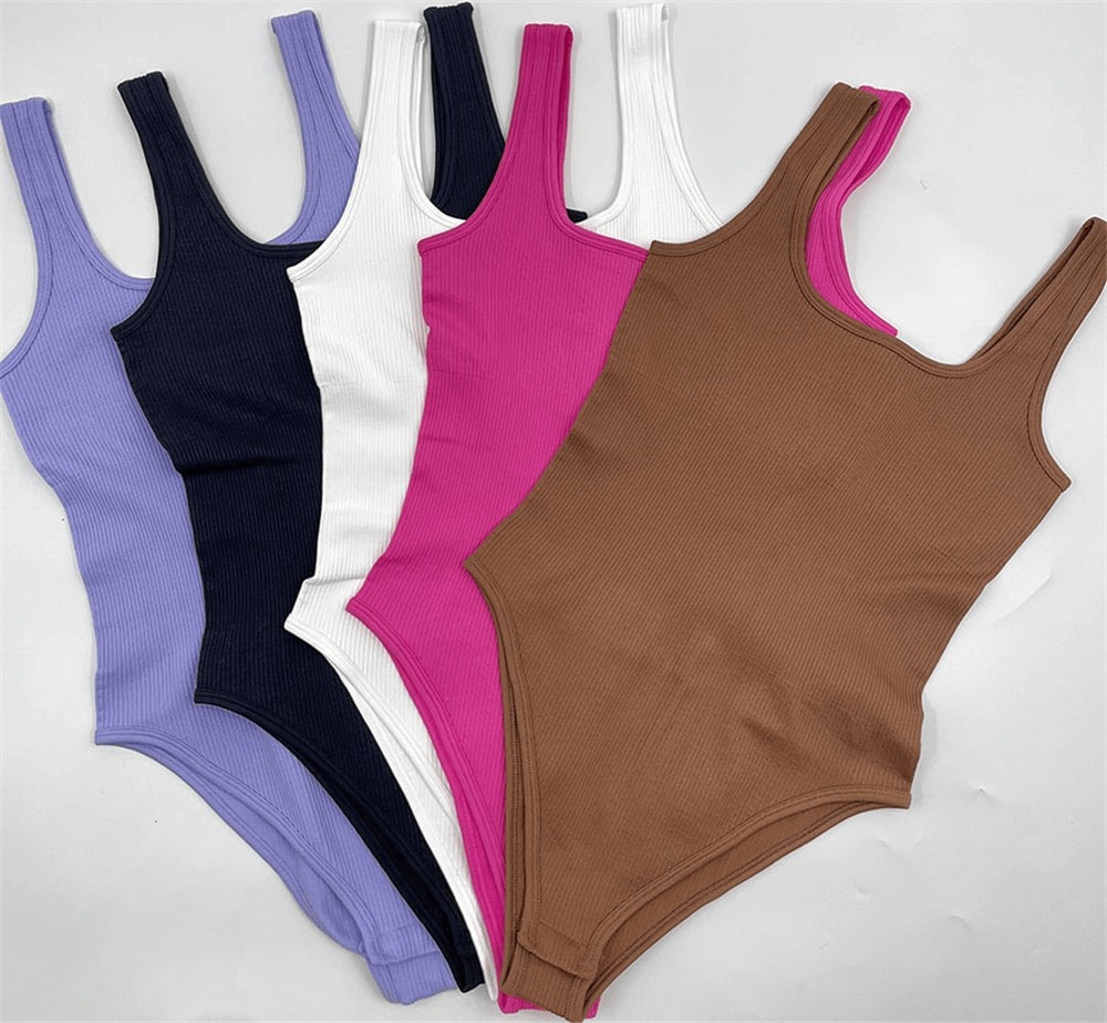 Seamless Square Neck One-Piece Bodysuit for Ladies - SF1298
