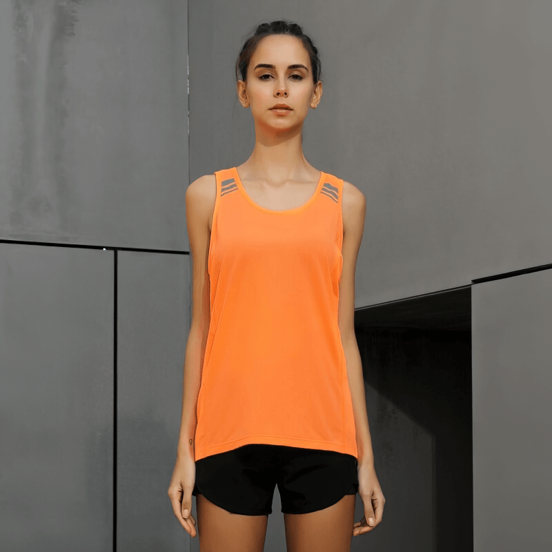 Solid Color Loose Tank Top For Women / Running Sports Sleeveless Tank - SF0027