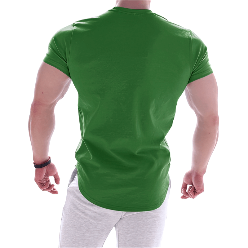 Sports Elastic Quick-Drying Men's Round Neck T-Shirt - SF1264