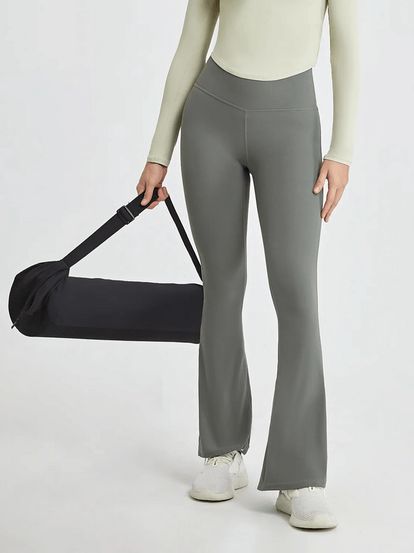 Sports Elastic Women's Flare Pants with High Waist - SF1640