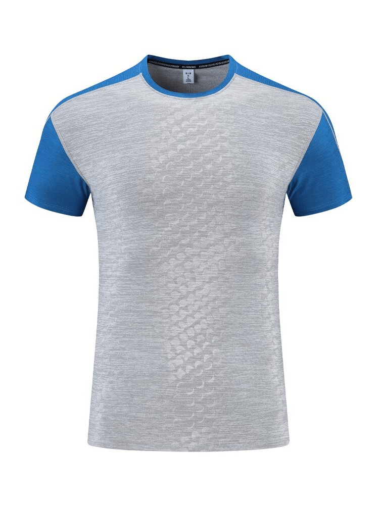 Stylish Breathable Men's T-Shirt with Reflective Stripes on Sleeves - SF1519
