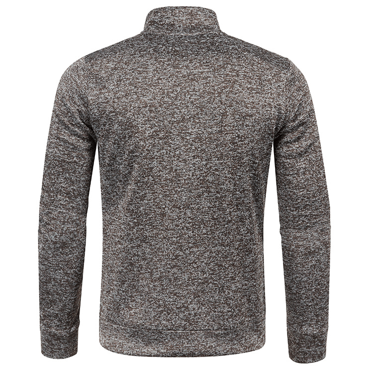 Stylish Cashmere Men's Long Sleeves Zipper Sweatshirt - SF1553