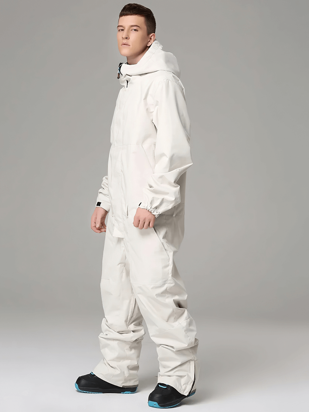 Stylish Male Hooded Snowsuit for Skiing Adventures - SF2048