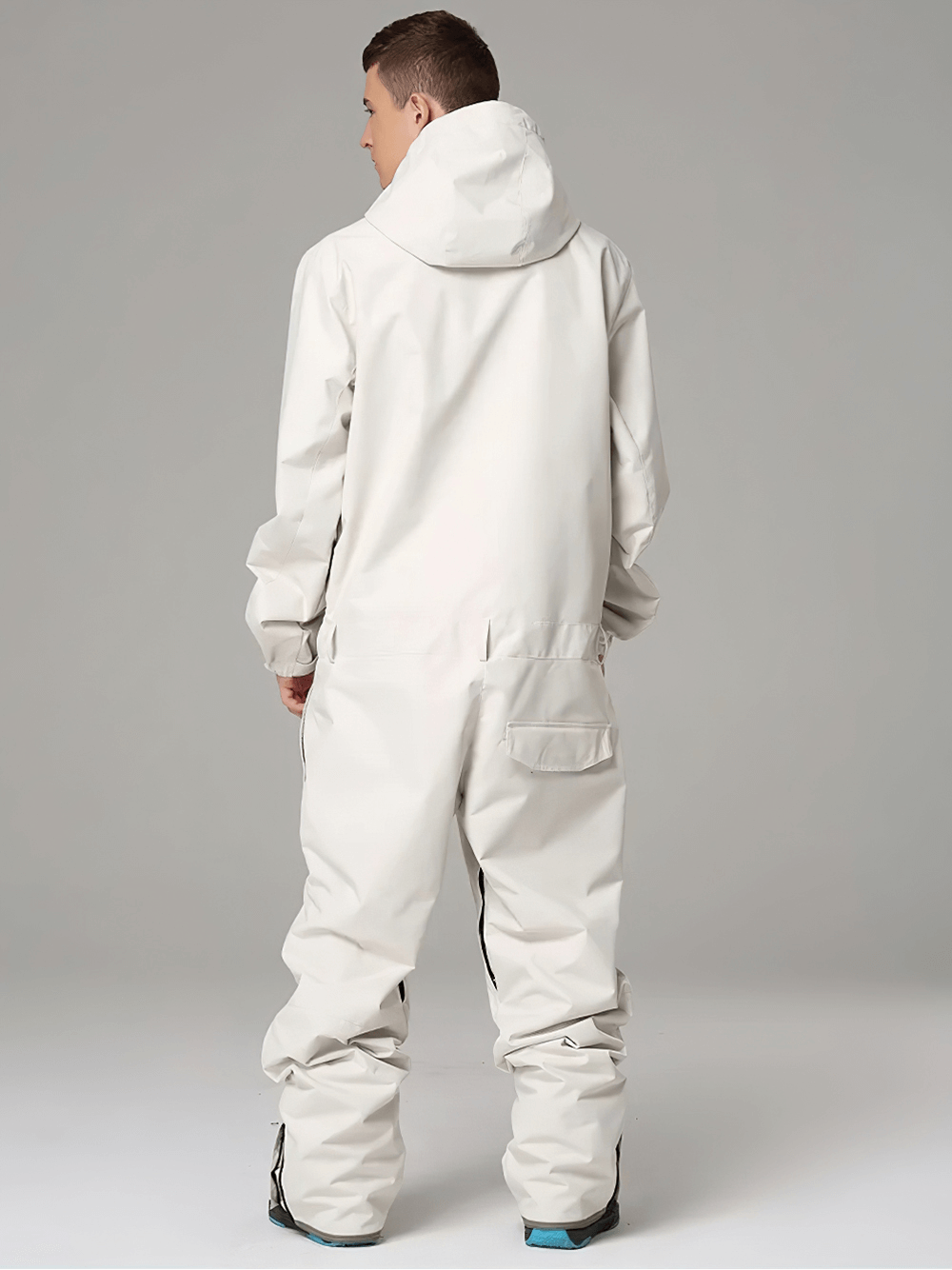 Stylish Male Hooded Snowsuit for Skiing Adventures - SF2048
