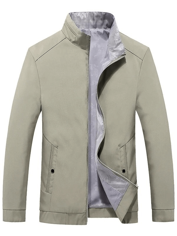 Stylish Sporty Men's Jacket with Stand Collar - SF1913