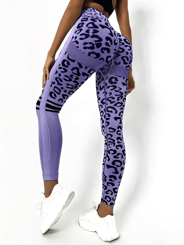 Stylish Tight Women's Leggings with Leopard Print for Training - SF1277