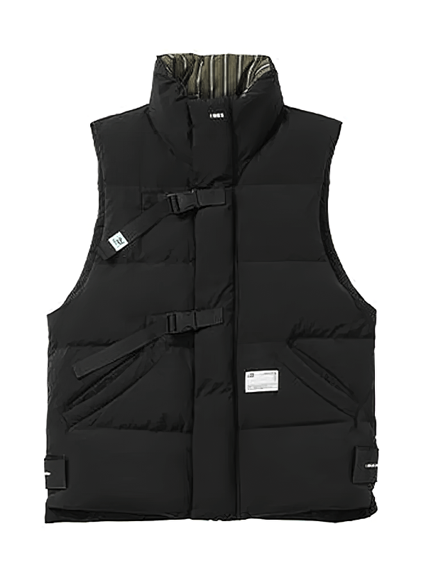 Stylish Women's Down Vest with Zipper without Hood - SF1596