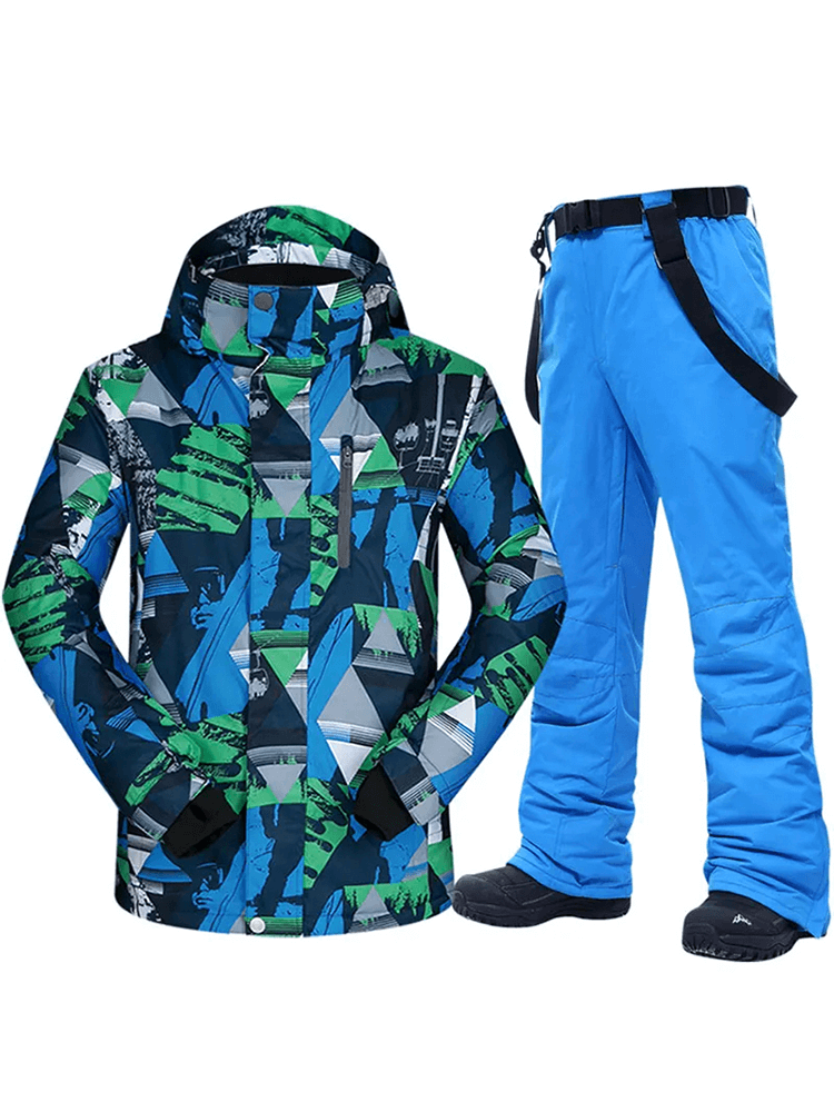 Thermal Waterproof Ski Jacket and Snow Pants Set - SF2075