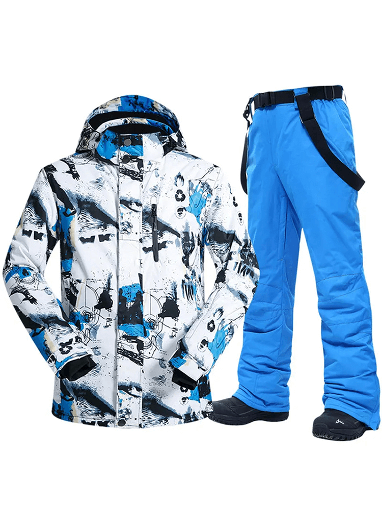 Thermal Waterproof Ski Jacket and Snow Pants Set - SF2075