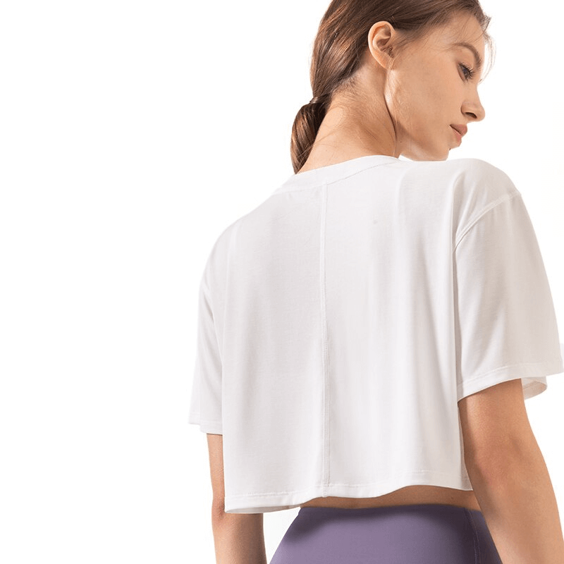 Ultralight Elastic Breathable Short Sleeves Gym Fitness T-Shirt - SF1292