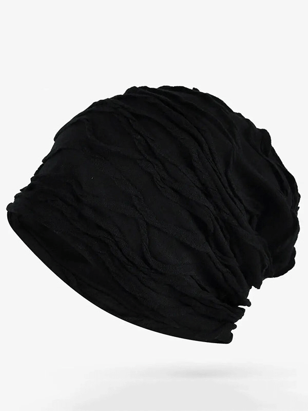Unisex Windproof Warm Baggy Solid Beanie - SF1747