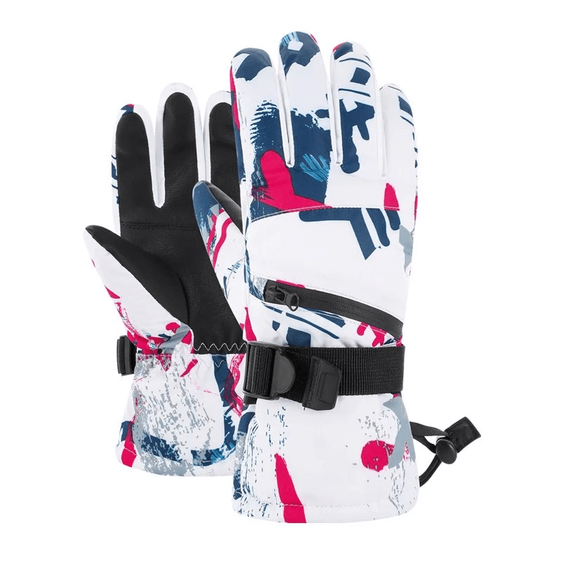 Waterproof Unisex Ski Gloves with Adjustable Fastener - SF1906
