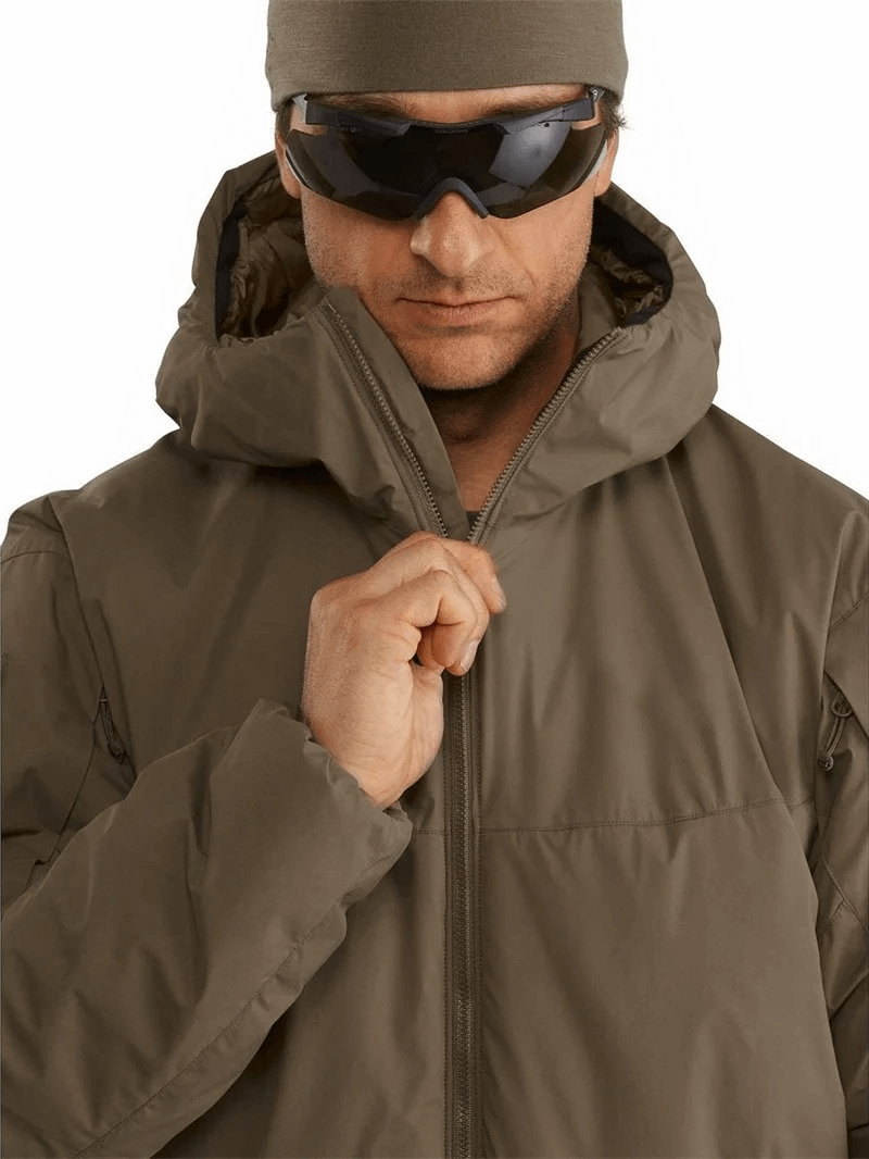 Windproof Insulated Men's Down Jacket with Hood - SF1967