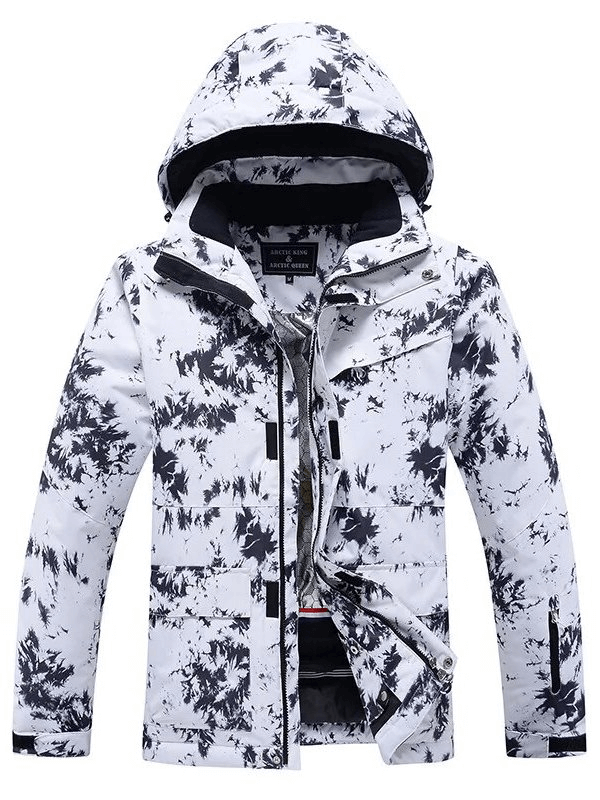 Windproof Thickened Women's Ski Jacket with Hood - SF1763